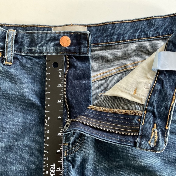 Everlane The Denim Short Sz 30 Blue Frayed Hem Minimalist Cowgirl Streetwear - Picture 8 of 8